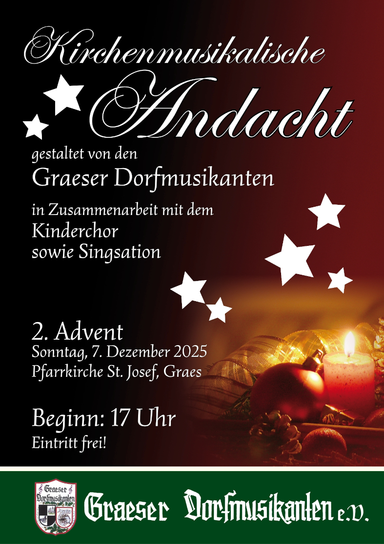 Plakat Adventskonzert 2025